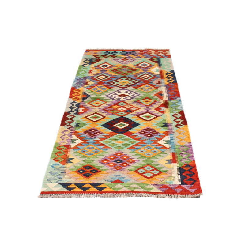 Tapis de couloir Tapis Kelim - Splash - 195 x 75 cm - multicolore