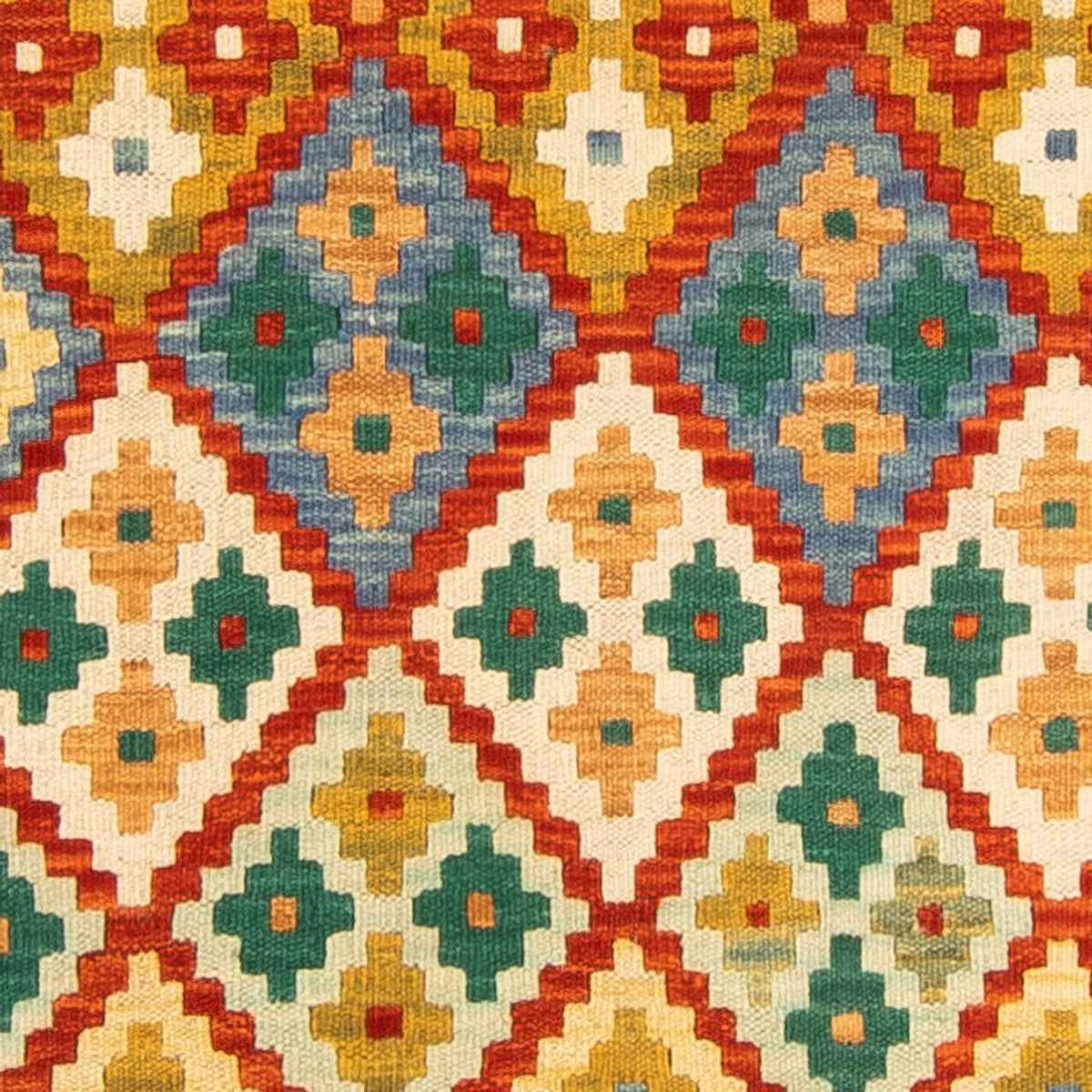 Tapis de couloir Tapis Kelim - Splash - 297 x 80 cm - multicolore