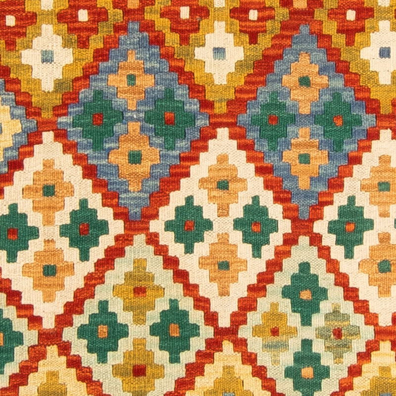 Tapis de couloir Tapis Kelim - Splash - 297 x 80 cm - multicolore