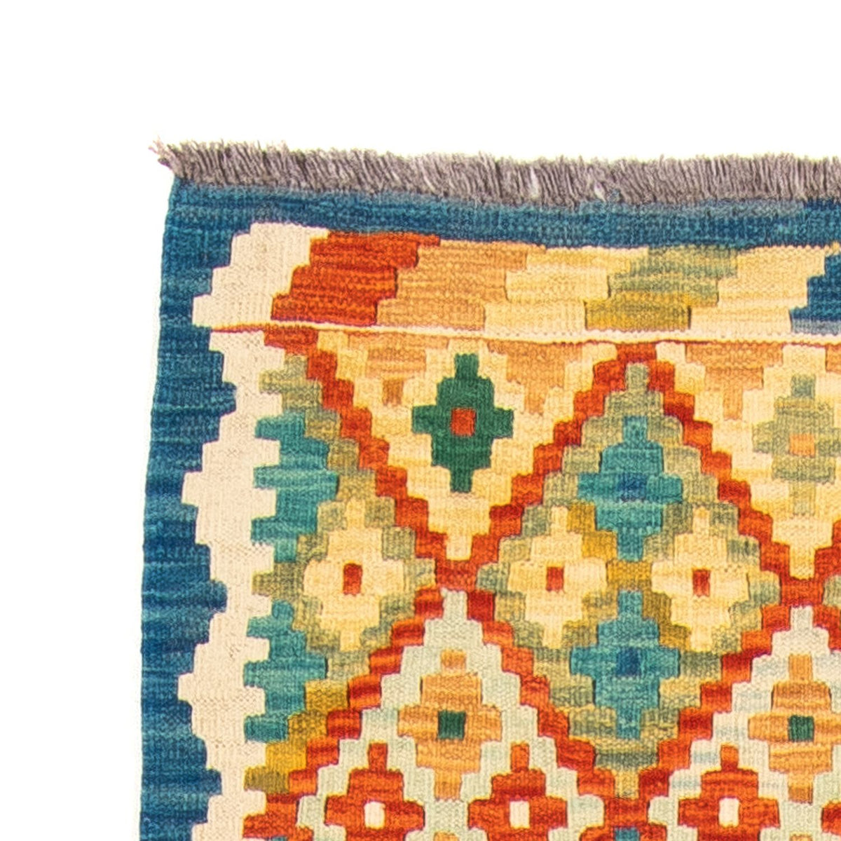 Tapis de couloir Tapis Kelim - Splash - 297 x 80 cm - multicolore