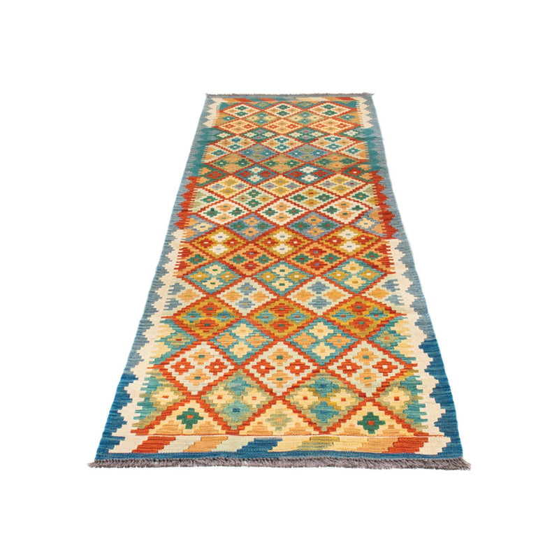Tapis de couloir Tapis Kelim - Splash - 297 x 80 cm - multicolore