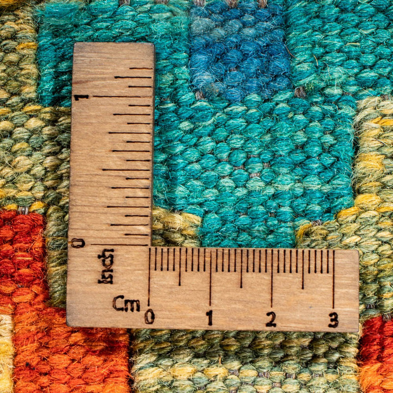 Tapis de couloir Tapis Kelim - Splash - 297 x 80 cm - multicolore