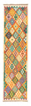Tapis de couloir Tapis Kelim - Splash - 297 x 86 cm - multicolore