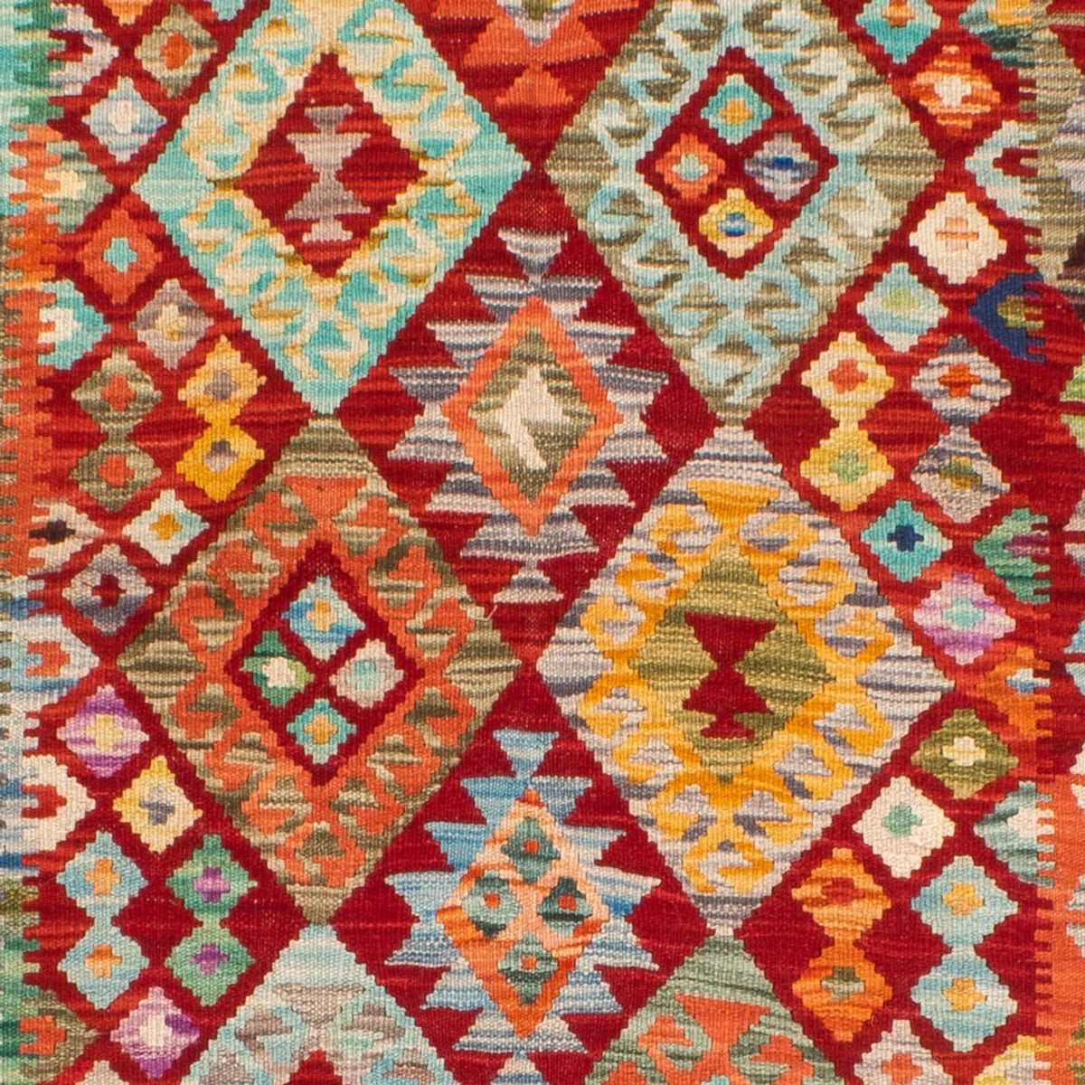 Tapis Kelim - Splash - 183 x 134 cm - multicolore