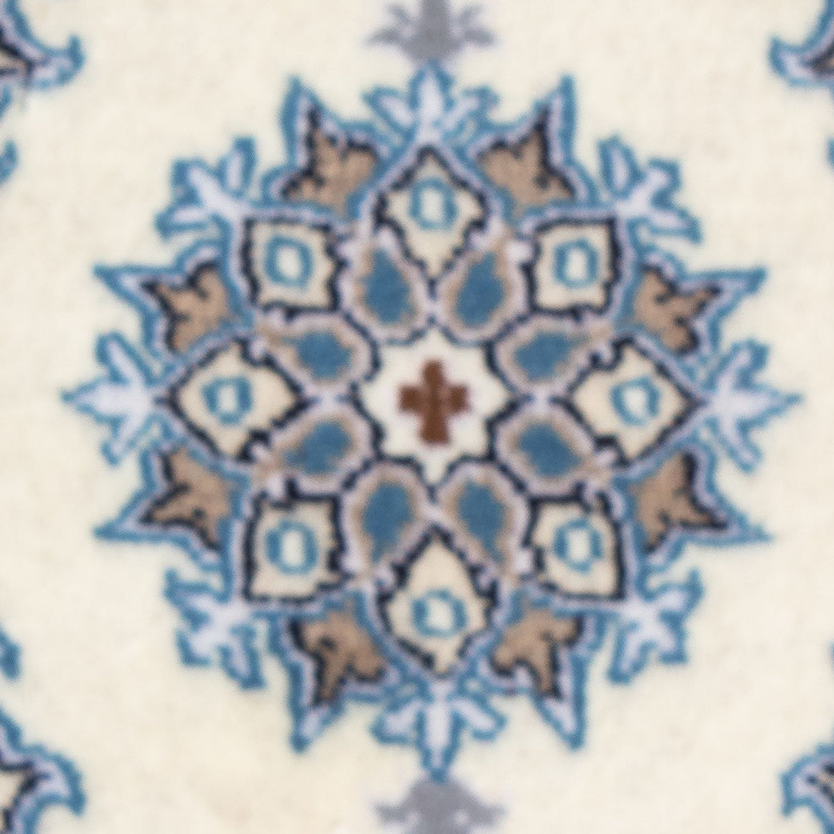 Tapis persan - Nain - 60 x 40 cm - crème