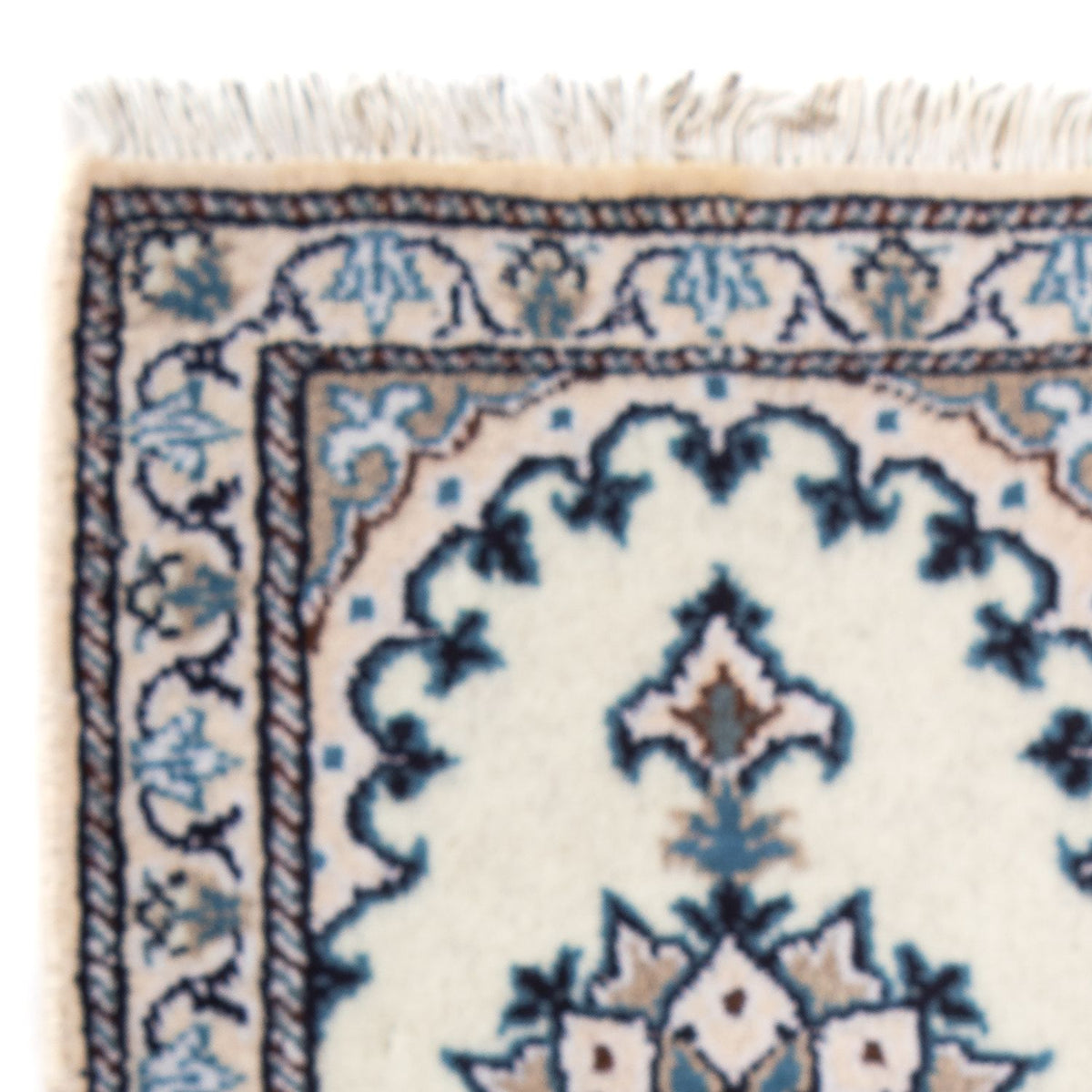 Tapis persan - Nain - 60 x 40 cm - crème