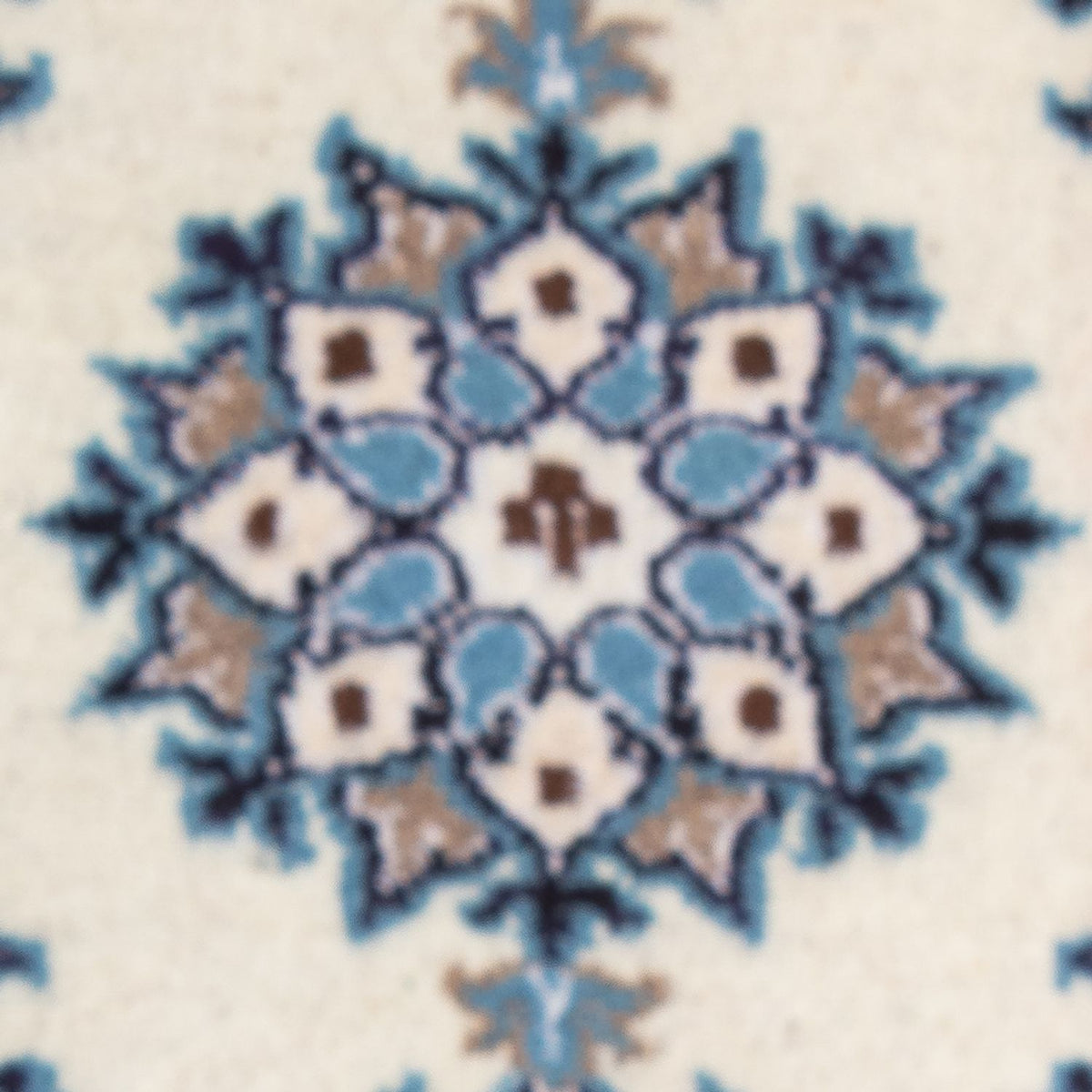 Tapis persan - Nain - 60 x 40 cm - crème