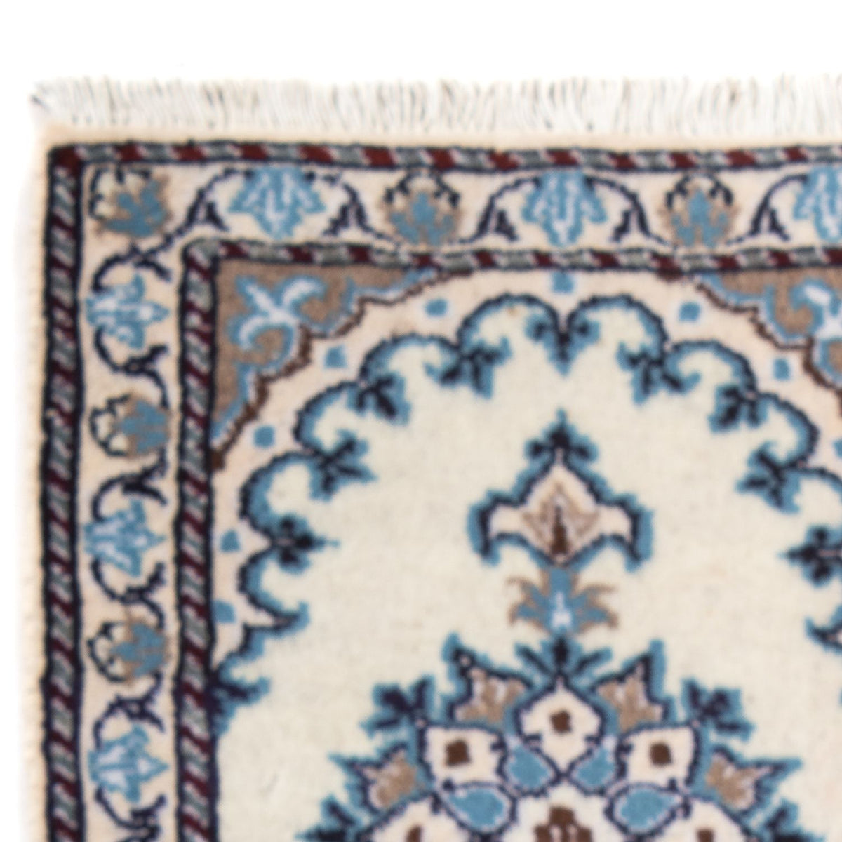 Tapis persan - Nain - 60 x 40 cm - crème