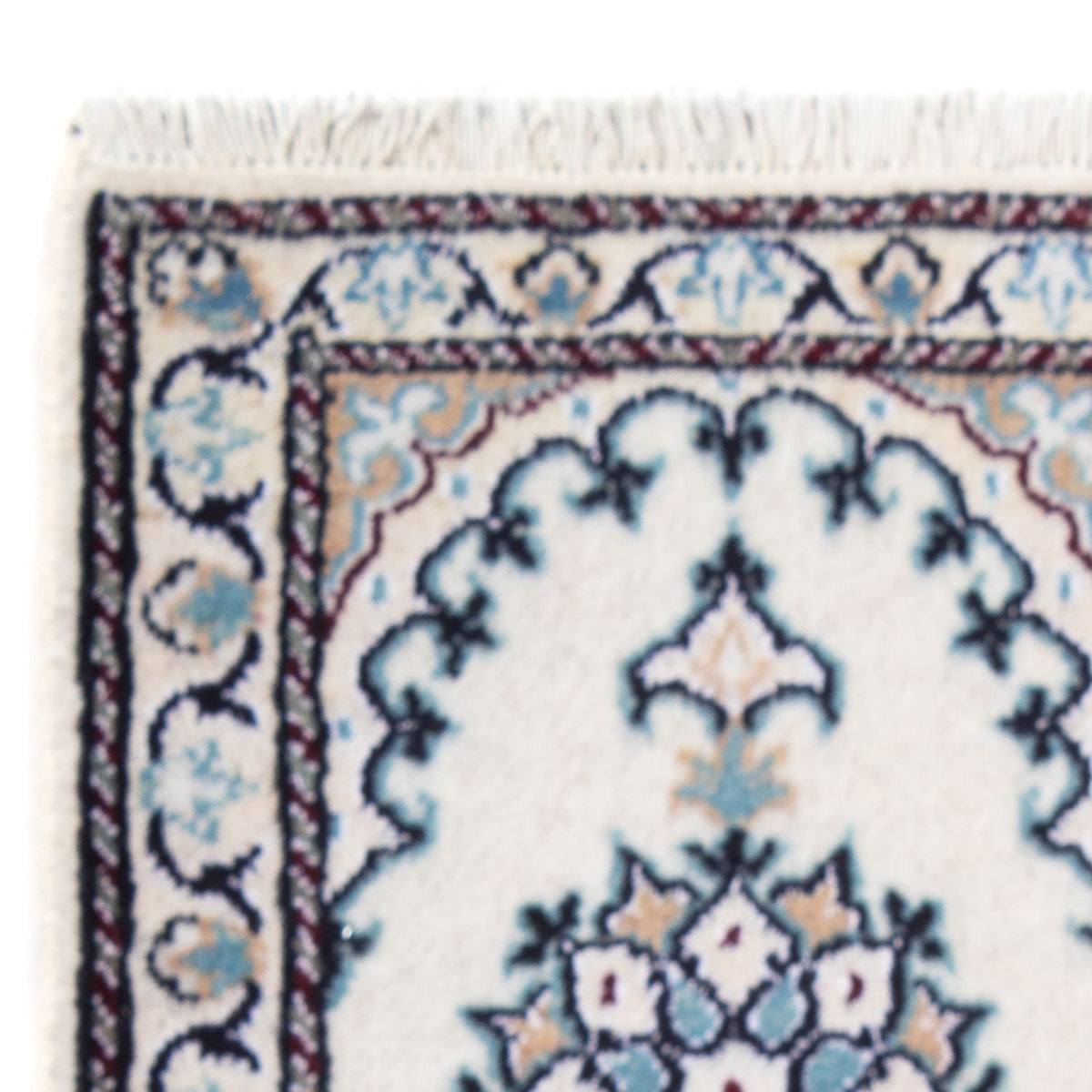 Tapis persan - Nain - 60 x 40 cm - crème