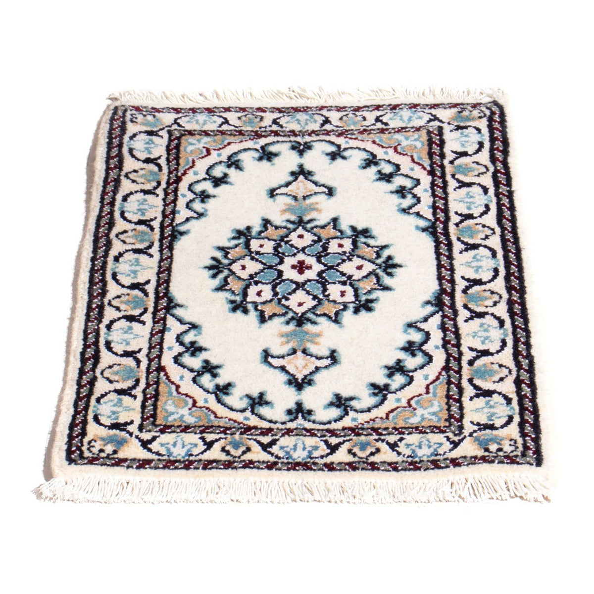 Tapis persan - Nain - 60 x 40 cm - crème