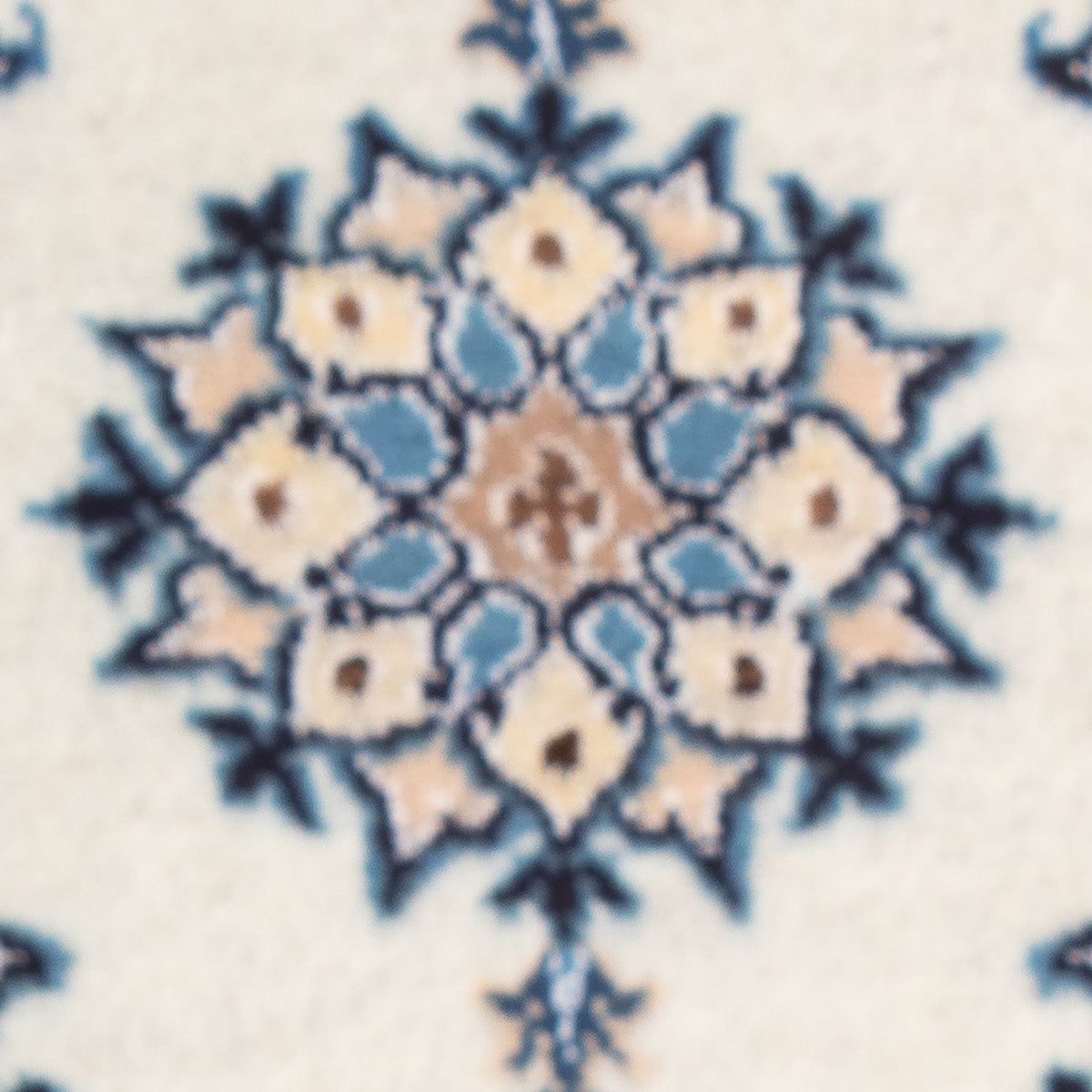 Tapis persan - Nain - 60 x 40 cm - crème