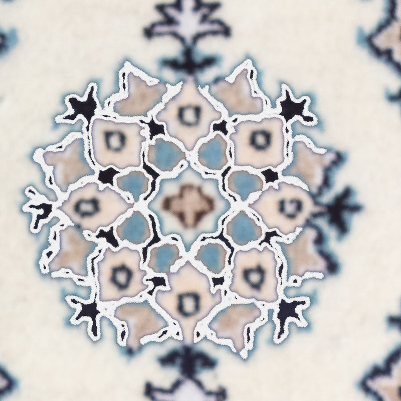 Tapis persan - Nain - 60 x 40 cm - crème