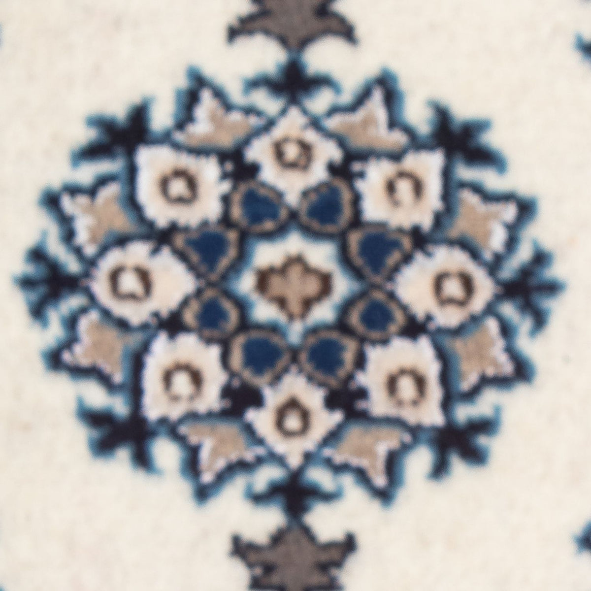 Tapis persan - Nain - 60 x 40 cm - crème