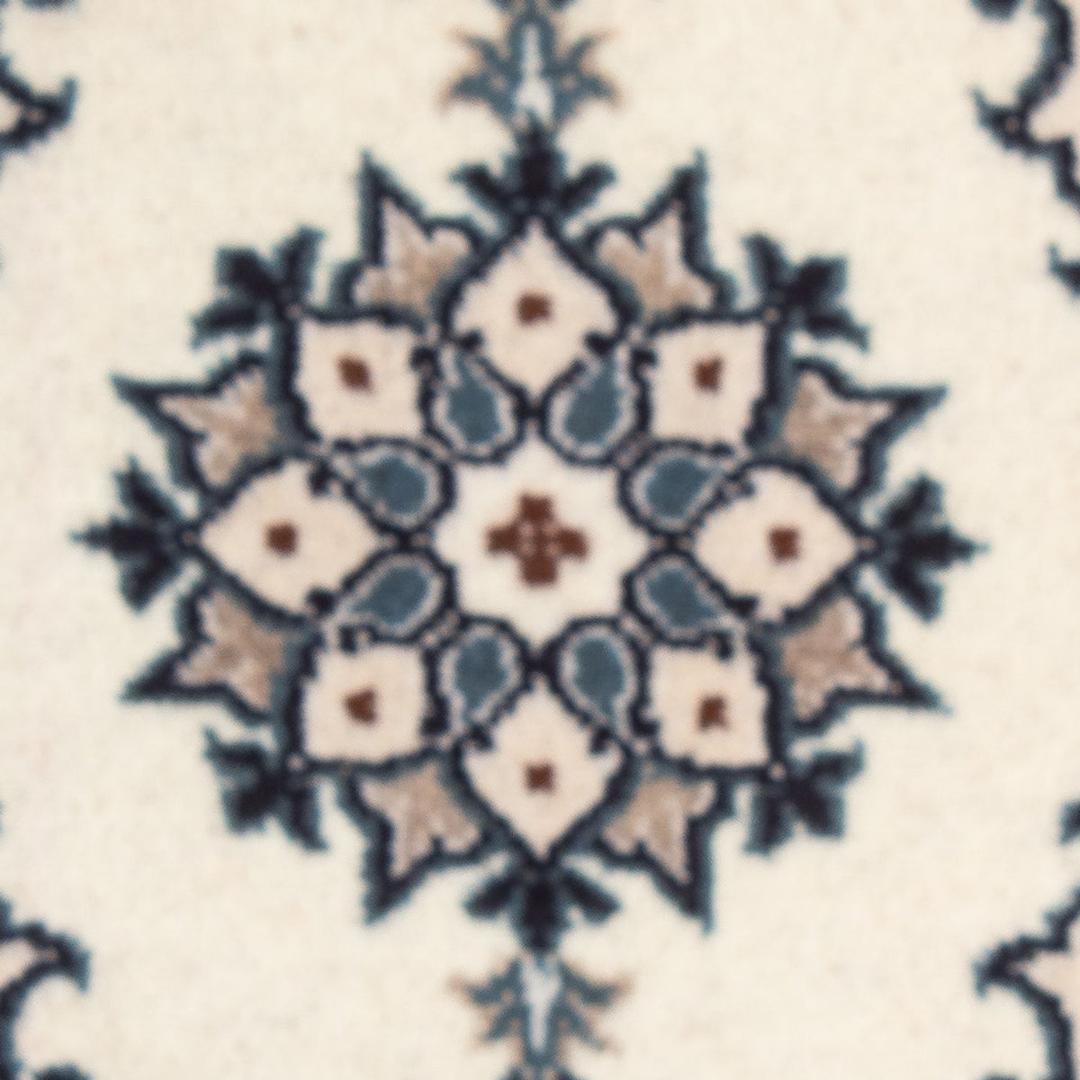 Tapis persan - Nain - 60 x 40 cm - crème