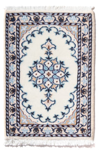 Tapis persan - Nain - 60 x 40 cm - bleu clair