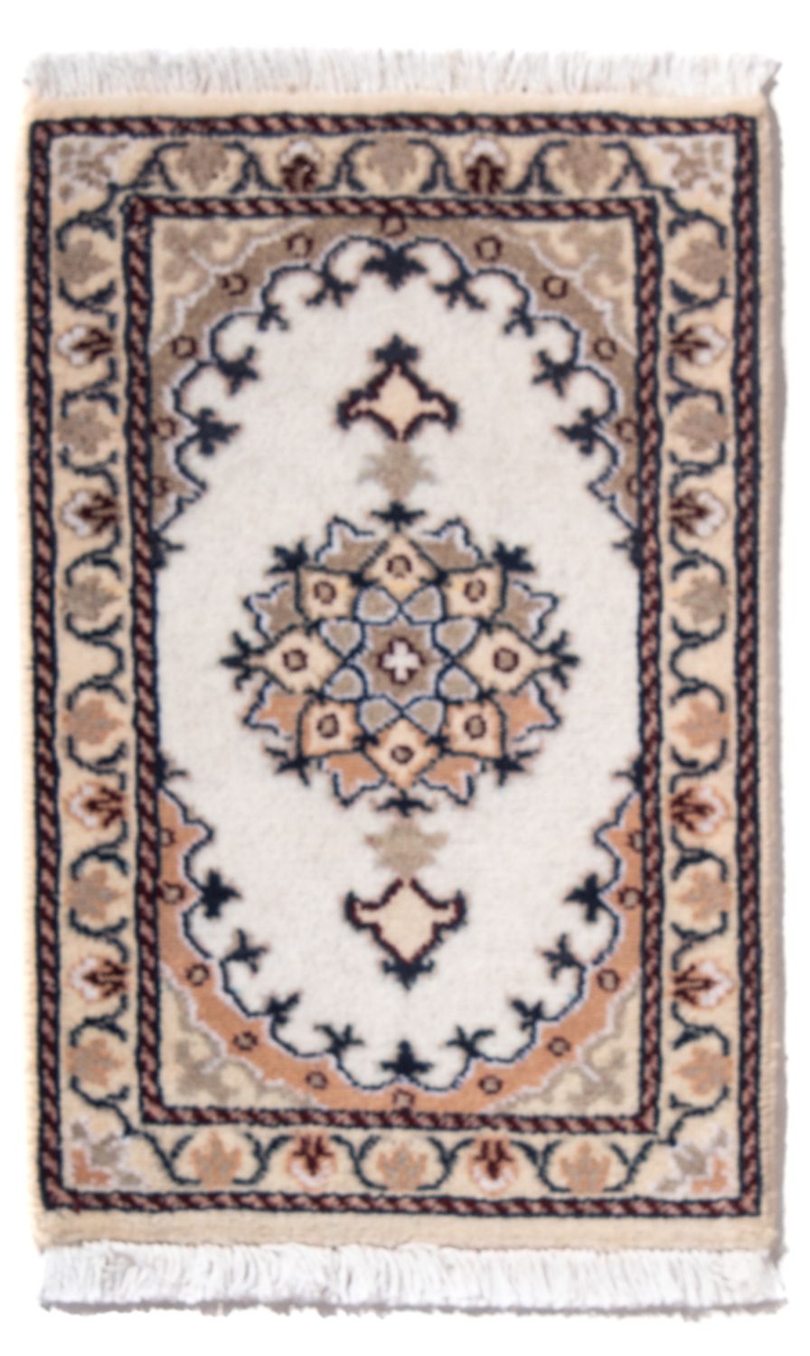 Tapis persan - Nain - 60 x 40 cm - crème
