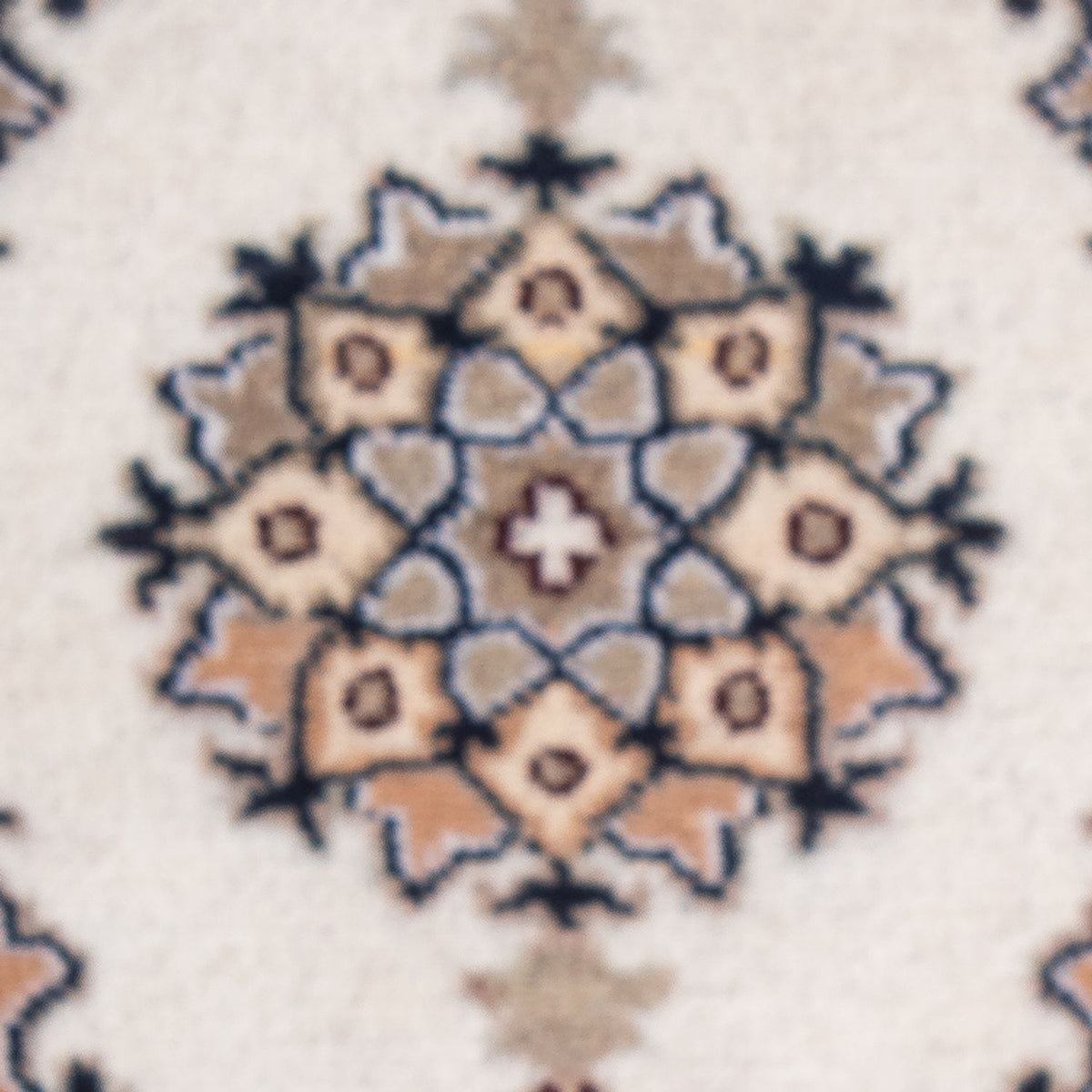 Tapis persan - Nain - 60 x 40 cm - crème