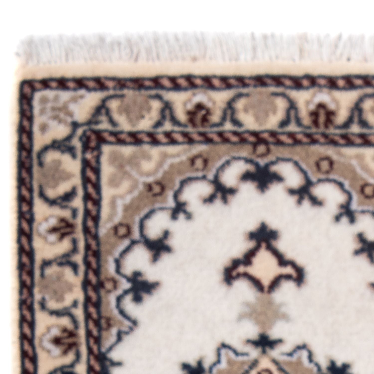 Tapis persan - Nain - 60 x 40 cm - crème