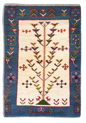 Tapis Gabbeh - Persan - 92 x 63 cm - multicolore