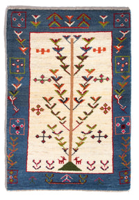 Tapis Gabbeh - Persan - 92 x 63 cm - multicolore