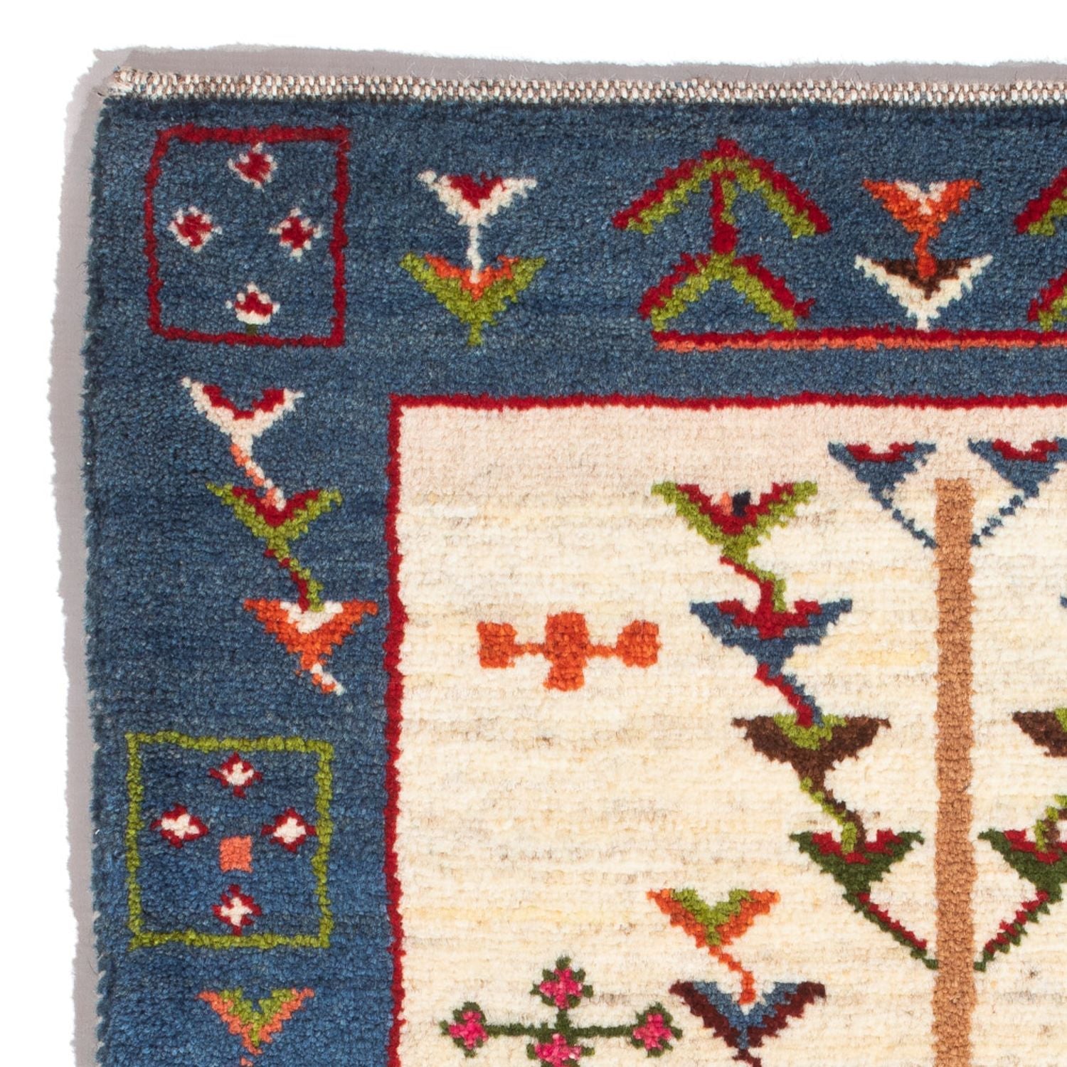 Tapis Gabbeh - Persan - 92 x 63 cm - multicolore