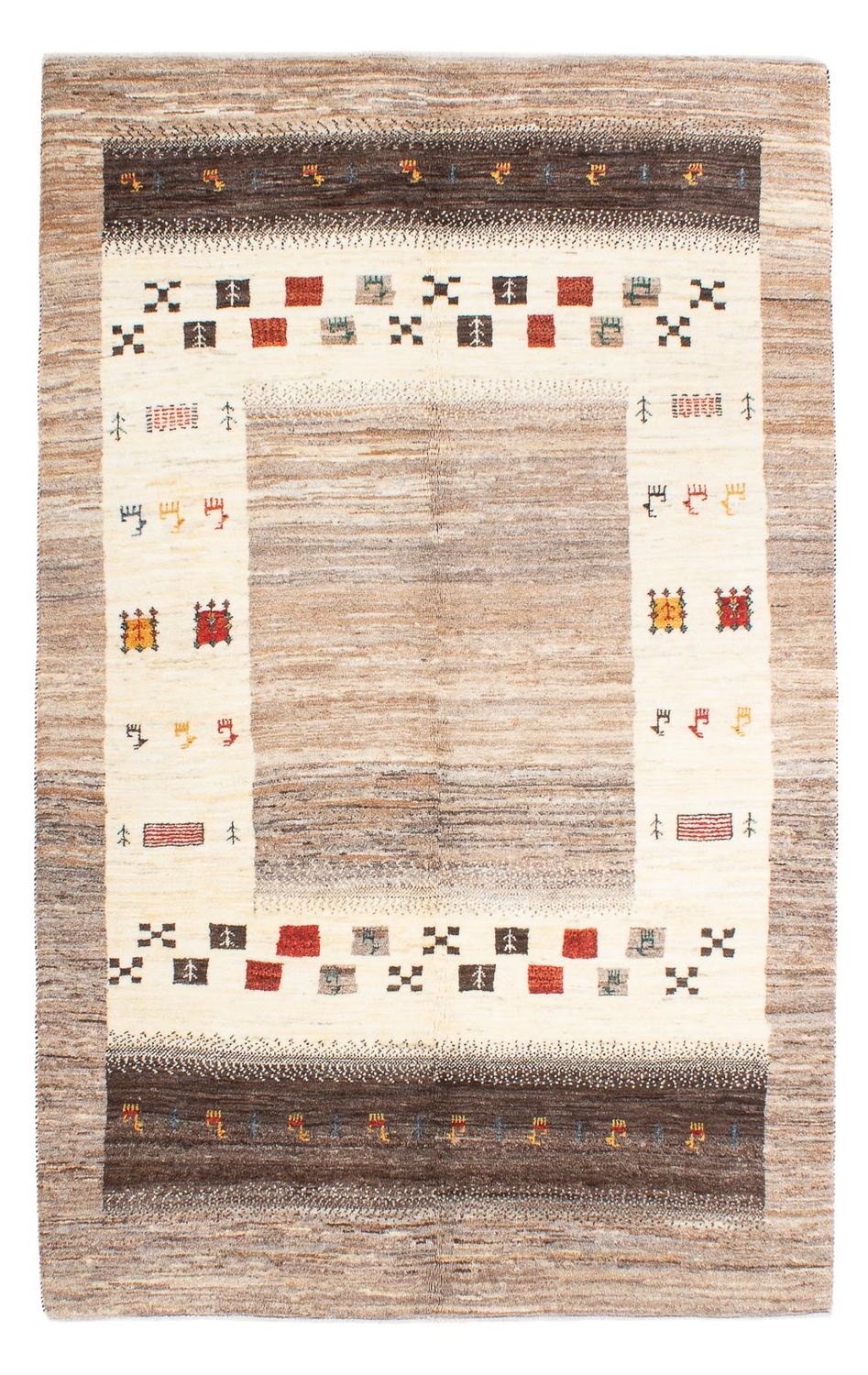 Tapis Gabbeh - Loribaft Persan - 186 x 117 cm - naturel