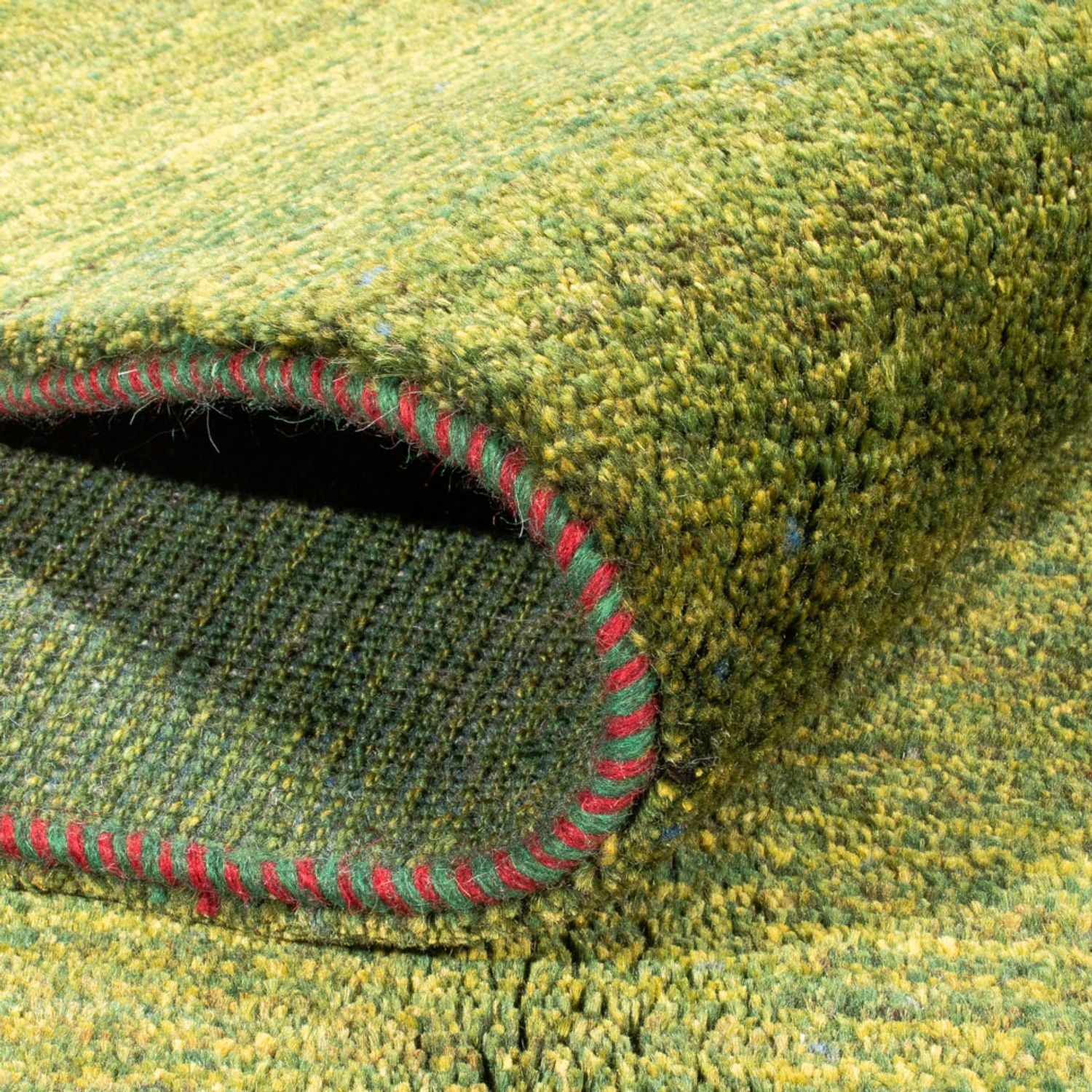 Tapis Gabbeh - Persan - 195 x 154 cm - vert