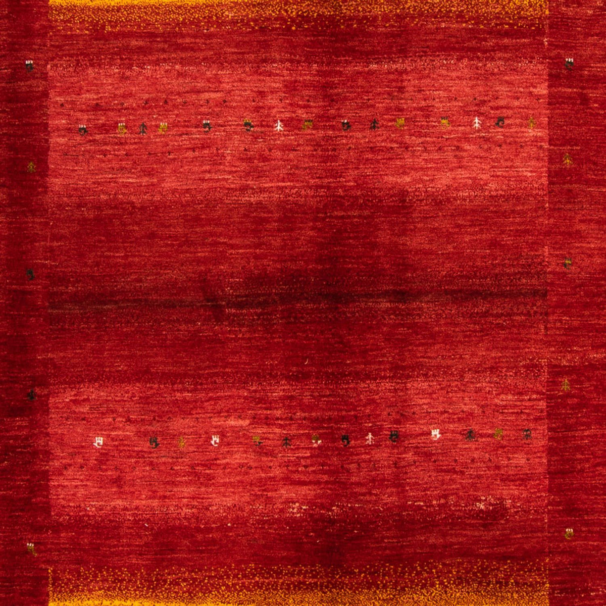Tapis Gabbeh - Loribaft Persan - 347 x 257 cm - rouge