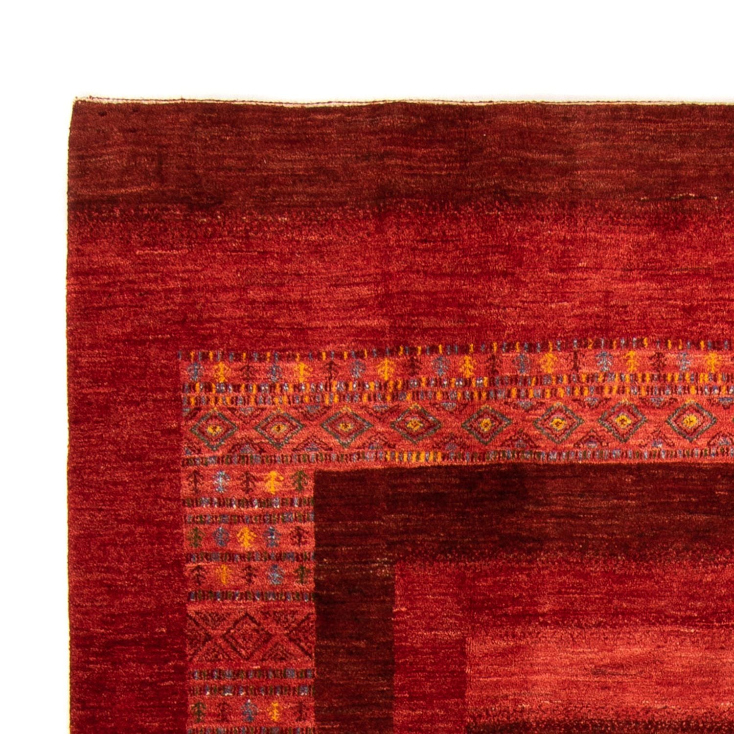 Tapis Gabbeh - Loribaft Persan - 297 x 205 cm - rouge