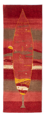 Tapis de couloir Tapis Gabbeh - Persan - 205 x 74 cm - rouge