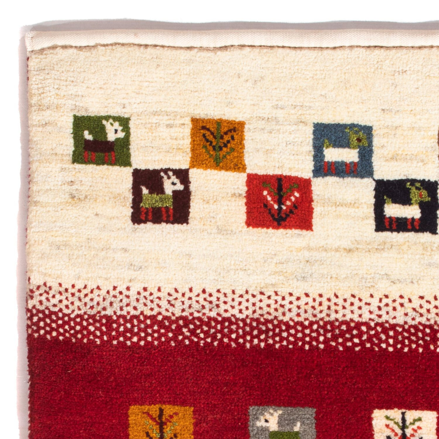 Tapis Gabbeh persan Tapis 90x66cm - Perserteppich Wollteppich