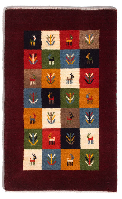 Tapis Gabbeh persan Tapis 61x88cm - Perserteppich Wollteppich