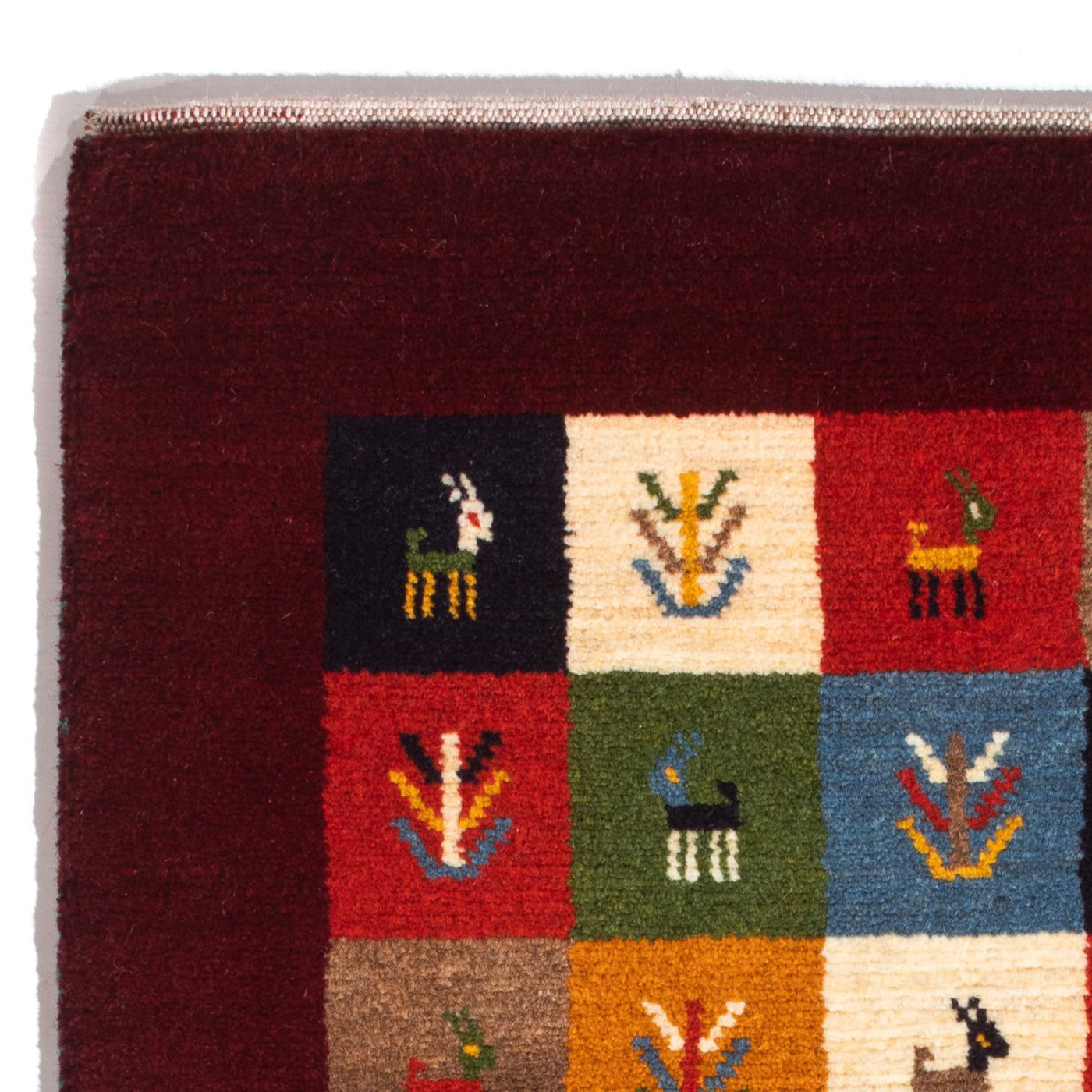 Tapis Gabbeh persan Tapis 88x61cm - Perserteppich Wollteppich