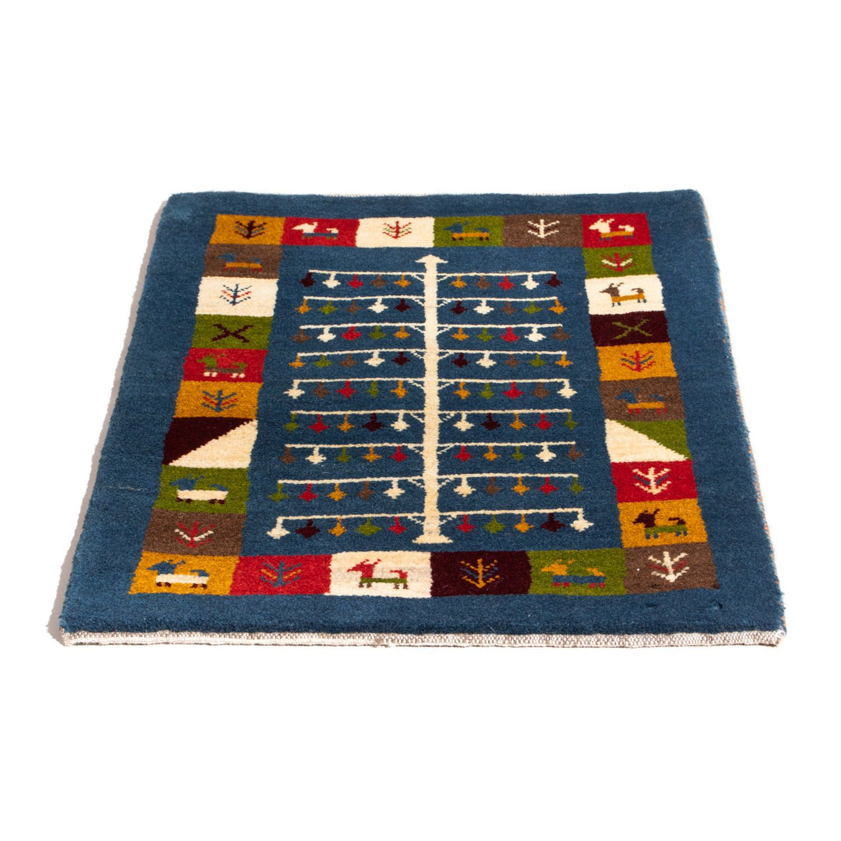 Tapis Gabbeh - Persan - 90 x 62 cm - multicolore