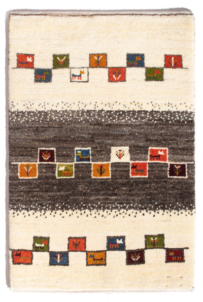 Tapis Gabbeh persan Tapis 63x92cm - Perserteppich Wollteppich