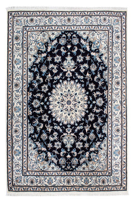 Tapis persan - Nain - 239 x 166 cm - bleu foncé