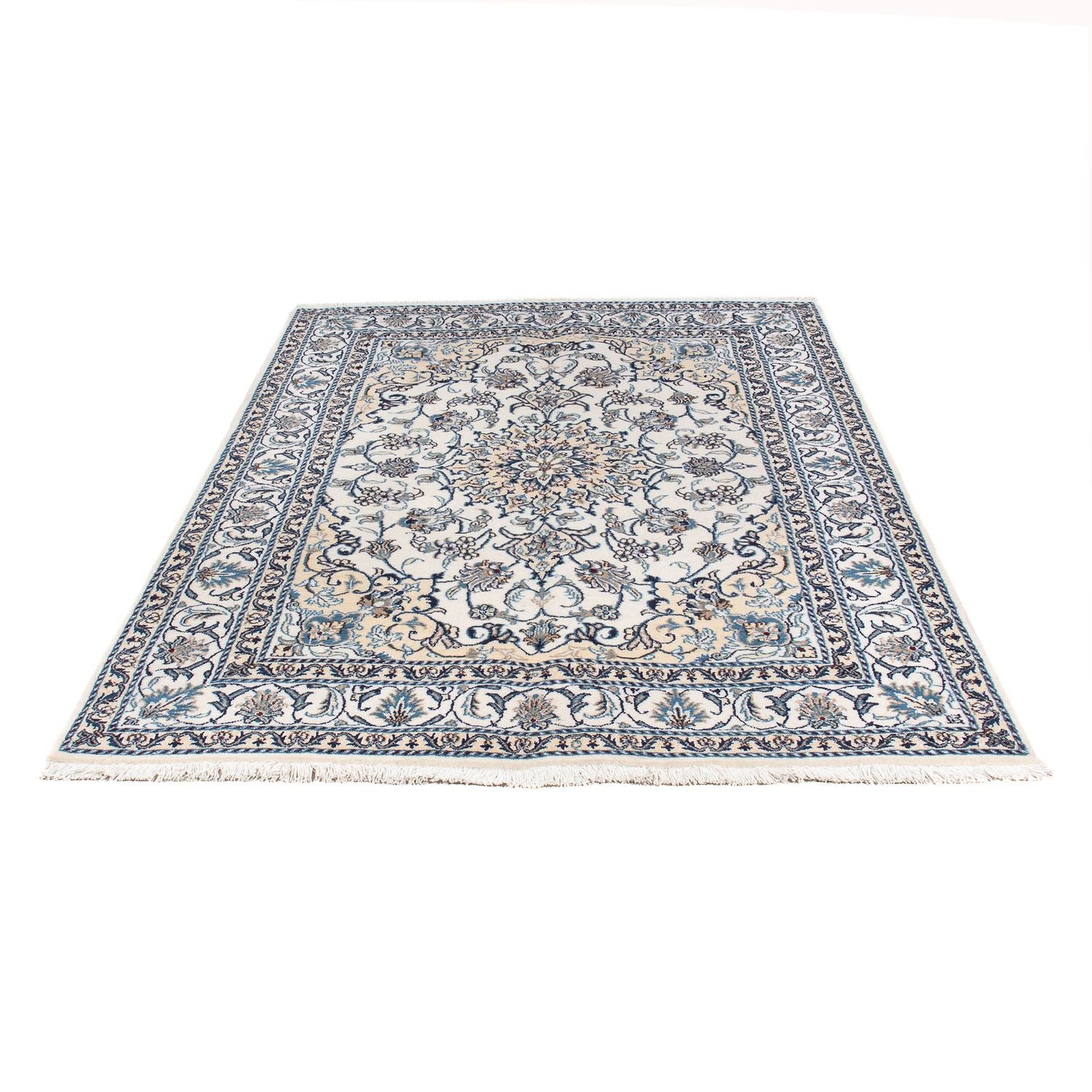 Tapis persan - Nain - 198 x 149 cm - beige