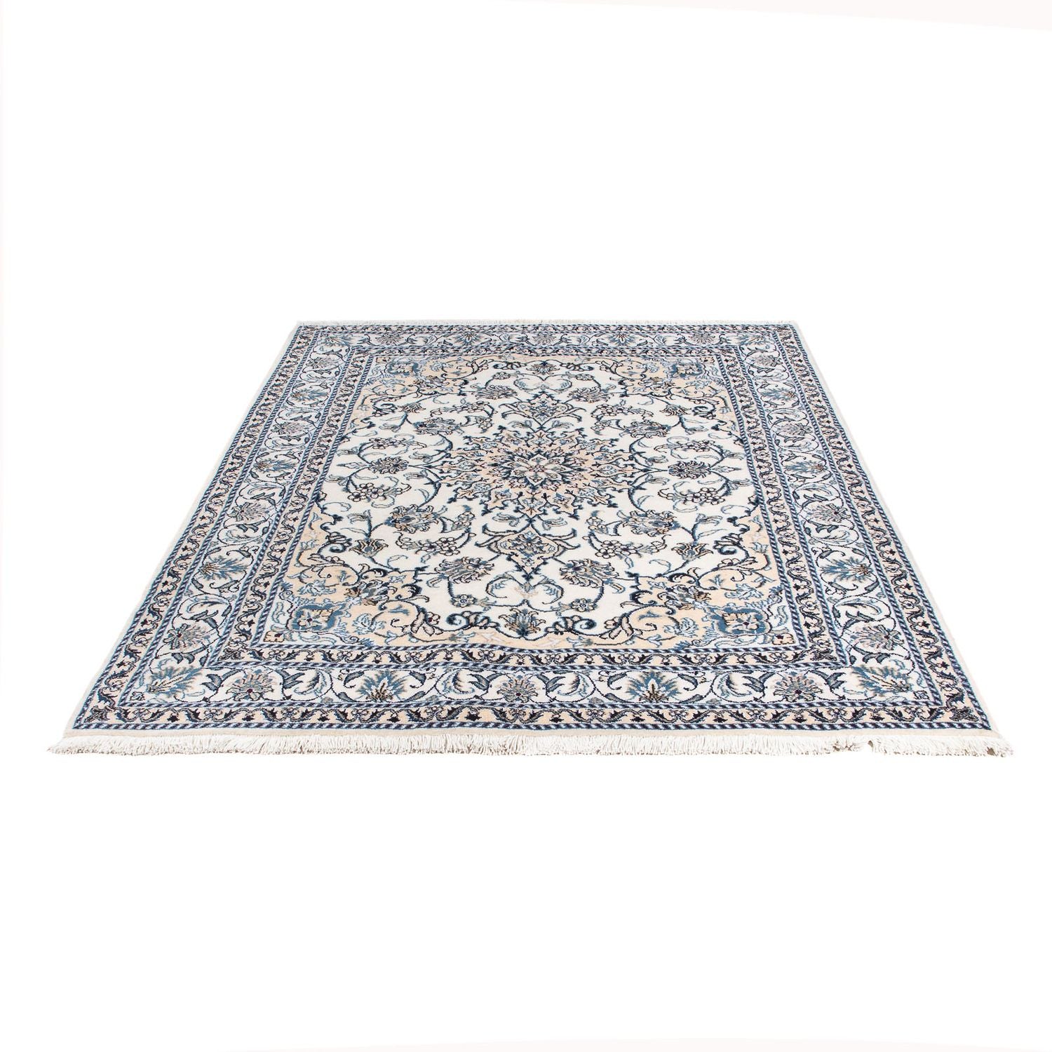 Tapis persan - Nain - 197 x 150 cm - beige