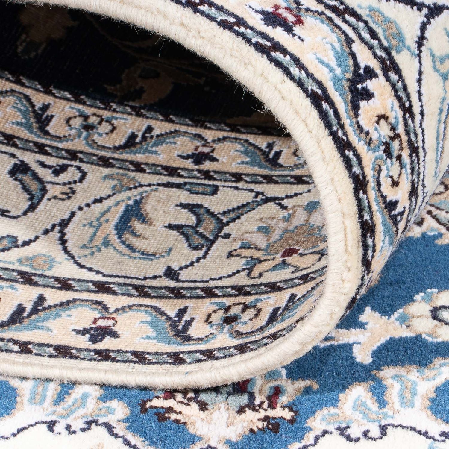 Tapis persan - Nain - 200 x 145 cm - bleu