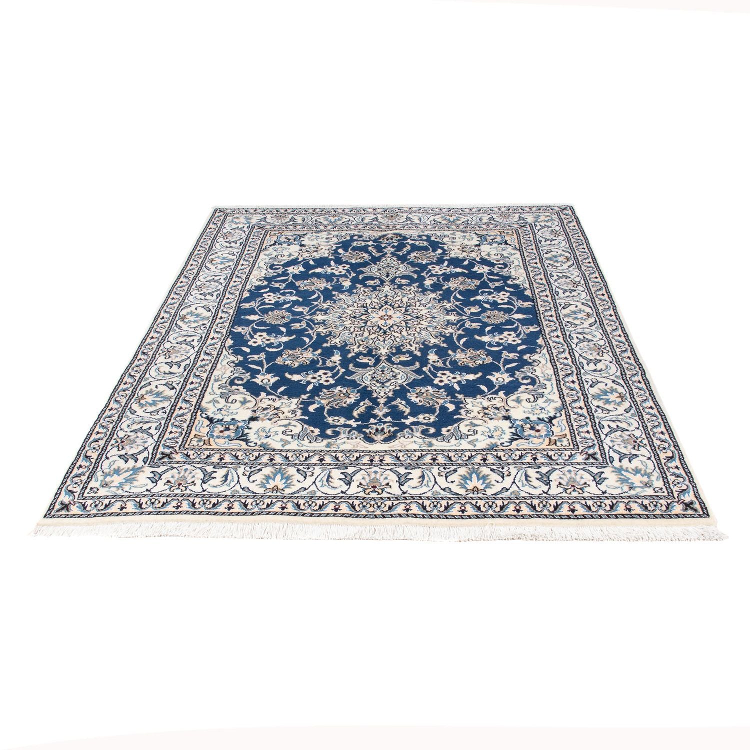 Tapis persan - Nain - 200 x 145 cm - bleu