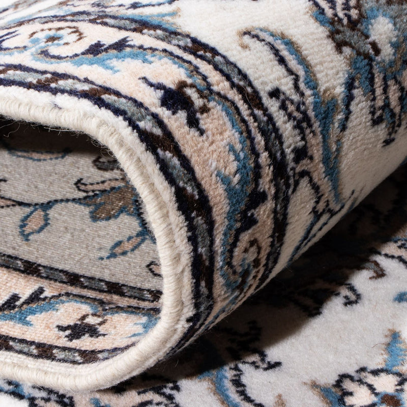 Tapis de couloir Tapis persan - Nain - 290 x 76 cm - crème