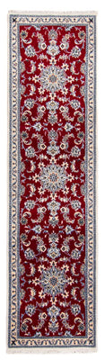 Tapis de couloir Tapis persan - Nain - 296 x 81 cm - rouge