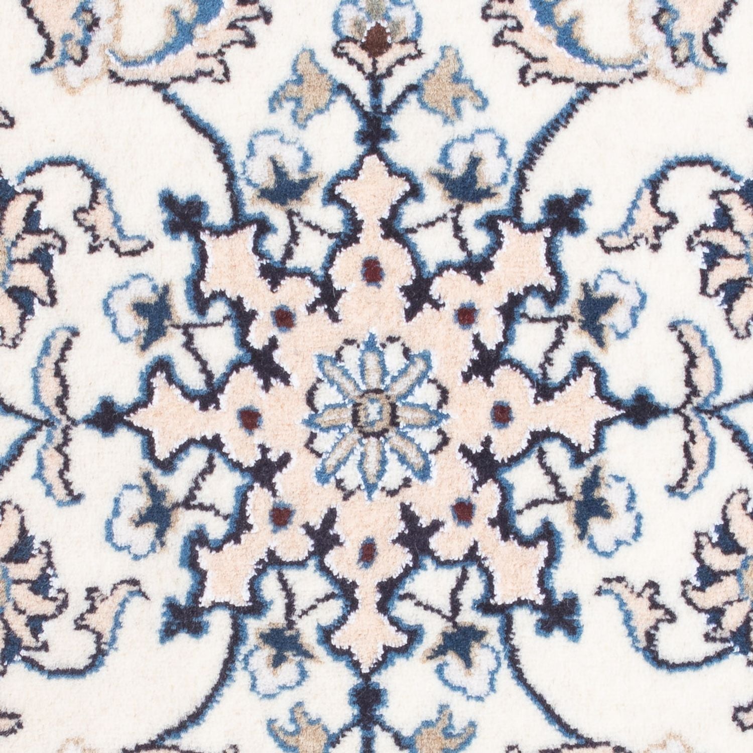 Tapis persan - Nain - 90 x 60 cm - crème