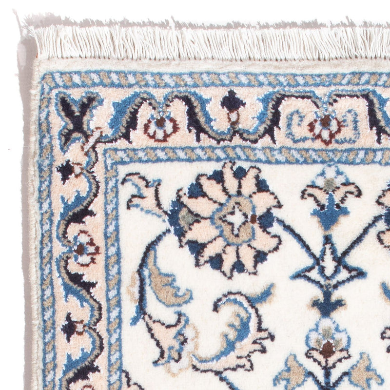 Tapis persan - Nain - 90 x 60 cm - crème