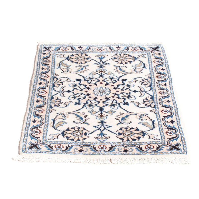 Tapis persan - Nain - 90 x 60 cm - crème