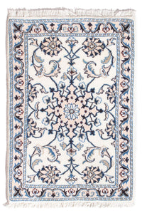 Tapis persan - Nain - 90 x 60 cm - crème