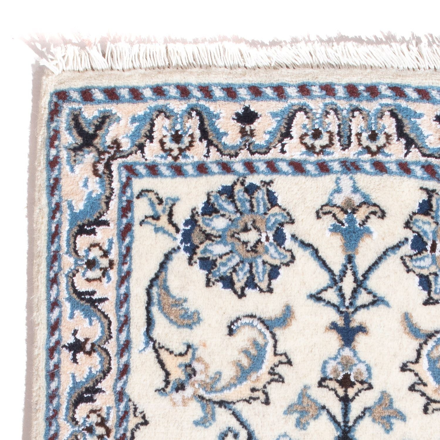 Tapis persan - Nain - 90 x 60 cm - crème