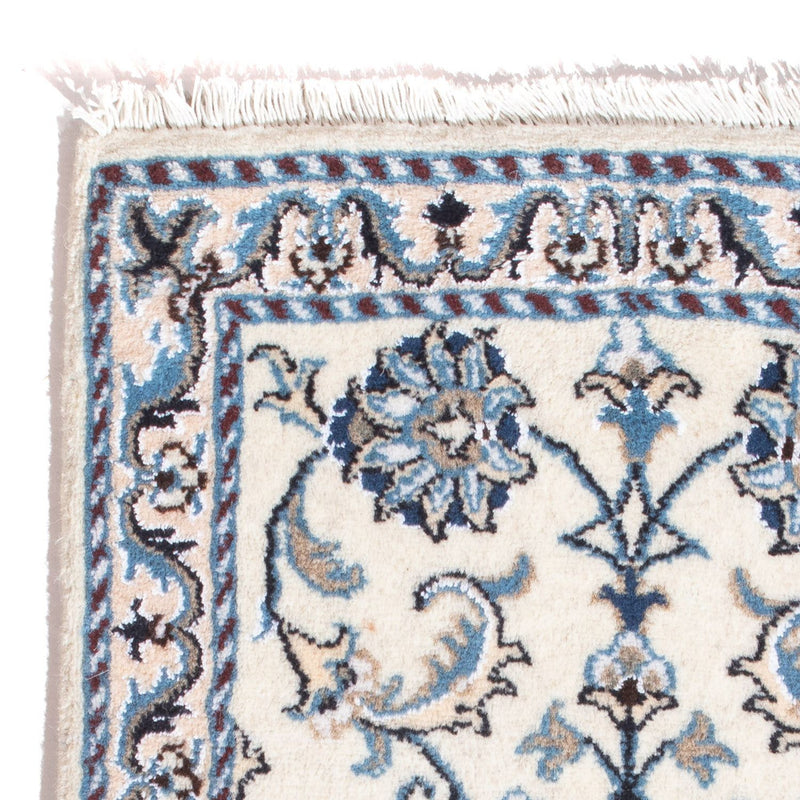 Tapis persan - Nain - 90 x 60 cm - crème