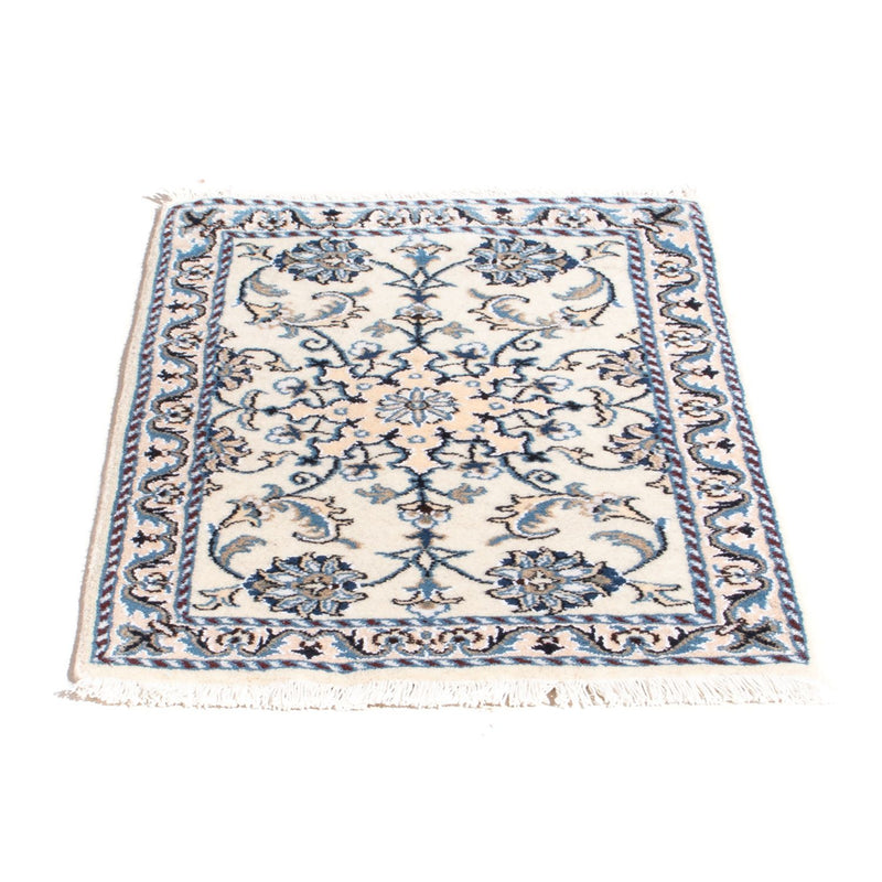 Tapis persan - Nain - 90 x 60 cm - crème