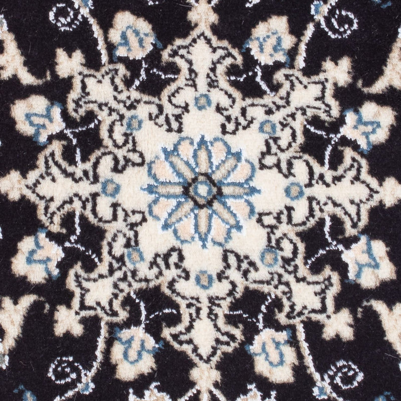 Tapis persan - Nain - 90 x 60 cm - bleu foncé